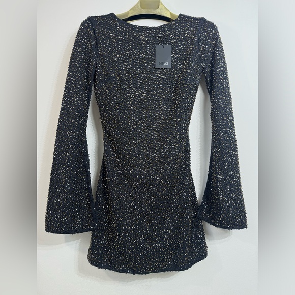 REVOLVE Smyth Dress in Black & Brass NBD size xxSmall New with tags retails $218 - Picture 5 of 16